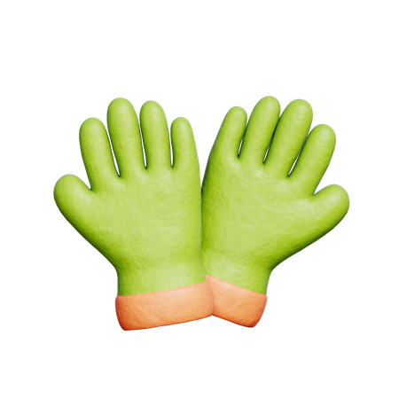 Gants de jardin  3D Icon