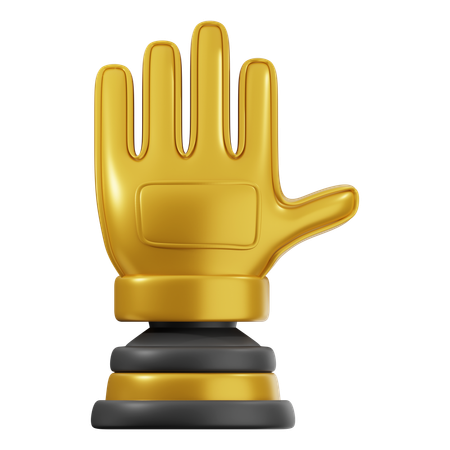 Gants dorés  3D Icon