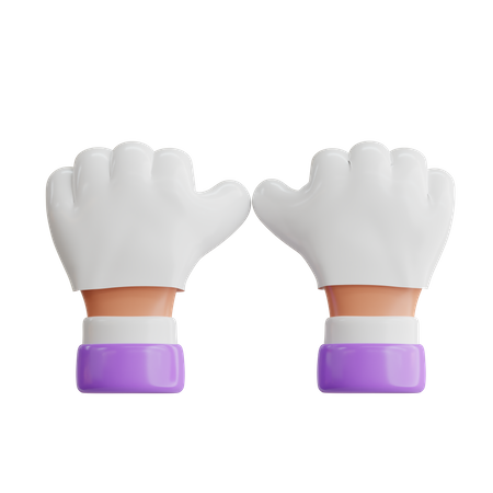 Des gants  3D Icon