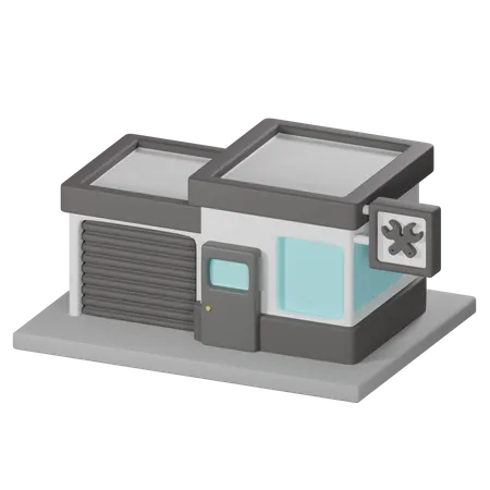 Garage Repair  3D Icon