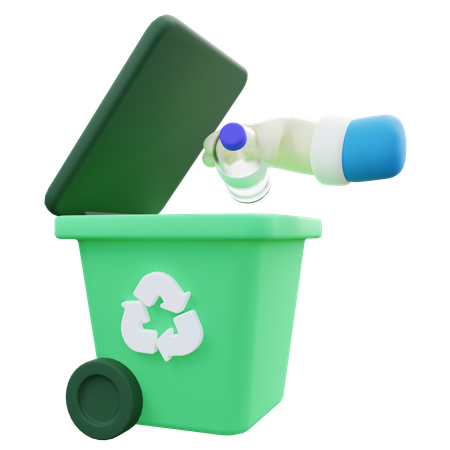 Garbage Bin  3D Icon