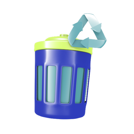 Garbage bin  3D Icon