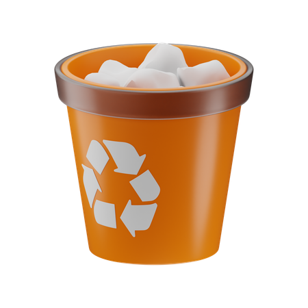 Garbage Can  3D Icon