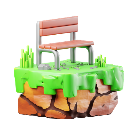 Garden Chair  3D Icon