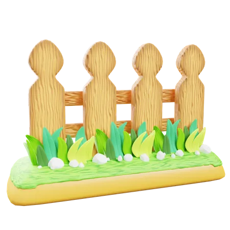 Garden Fence  3D Icon