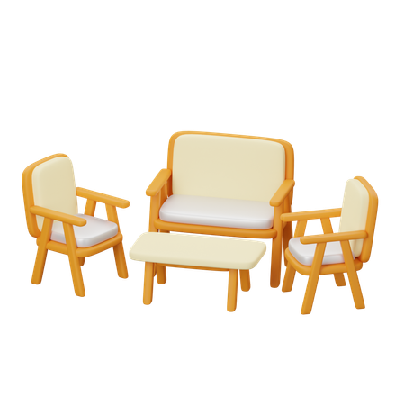 Garden Furniture  3D Icon