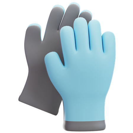 Garden gloves  3D Icon