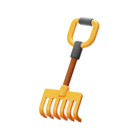 Garden Rake  3D Icon