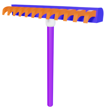 Garden rake  3D Illustration