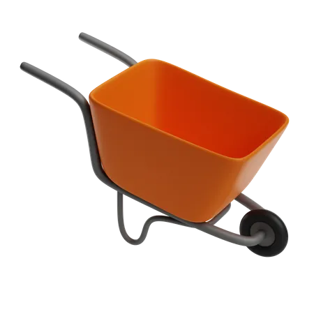 Garden Wheelbarrow  3D Icon