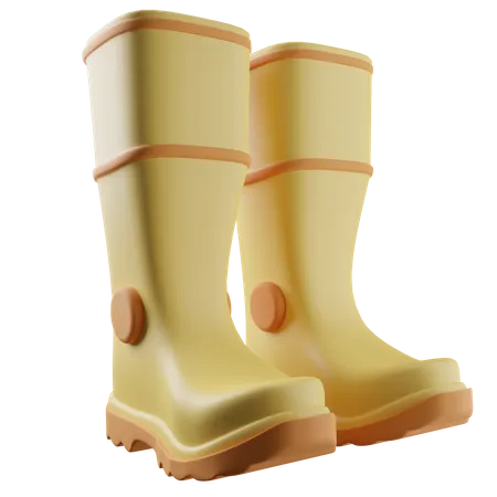 Gartenstiefel  3D Icon