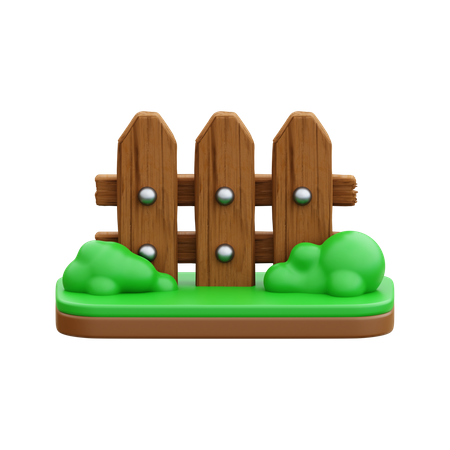 Gartenzaun  3D Icon