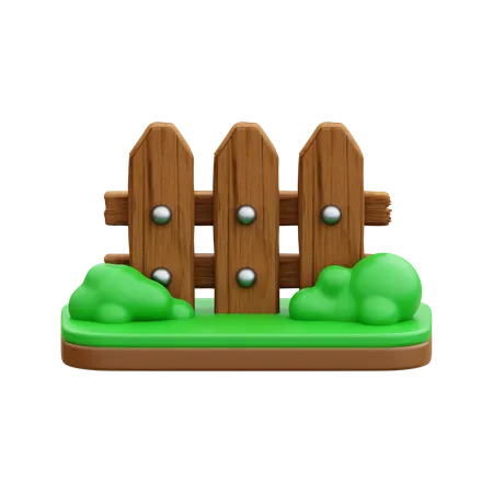 Gartenzaun  3D Icon