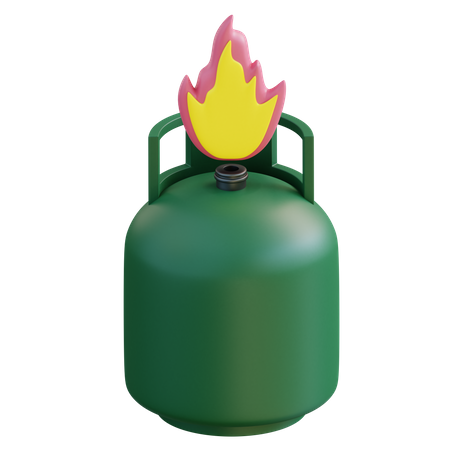 Gas Cylinder  3D Icon