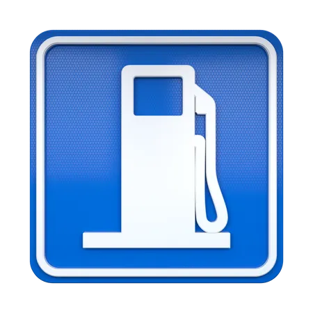 Gas Sign  3D Icon