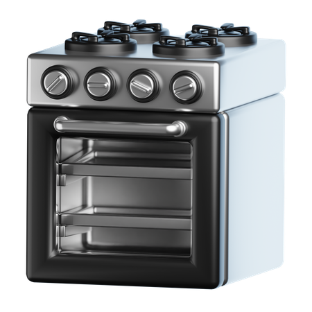 Gas Stove  3D Icon