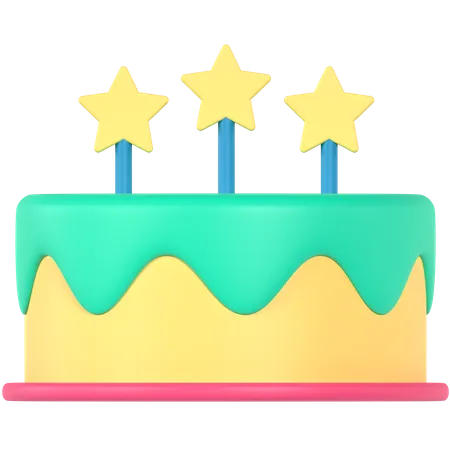 Gâteau de fête  3D Icon