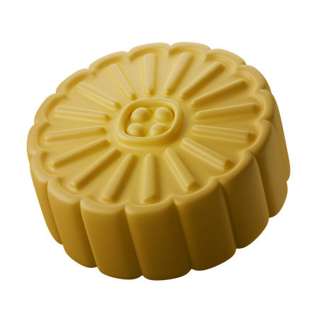 Gâteau de lune  3D Icon