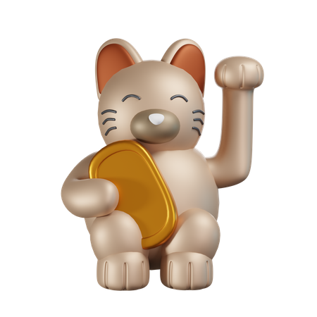 Gato  3D Illustration