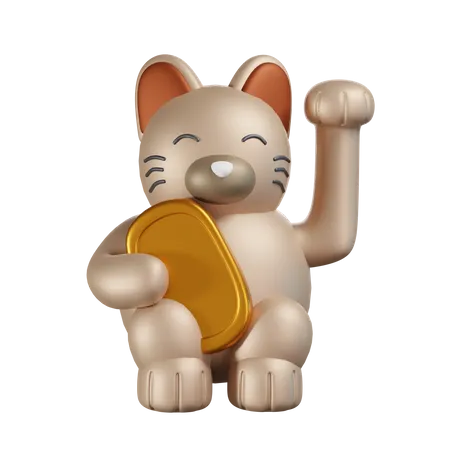 Gato  3D Illustration