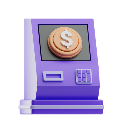 Geldautomat  3D Icon