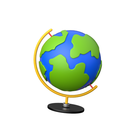 Geografía  3D Icon