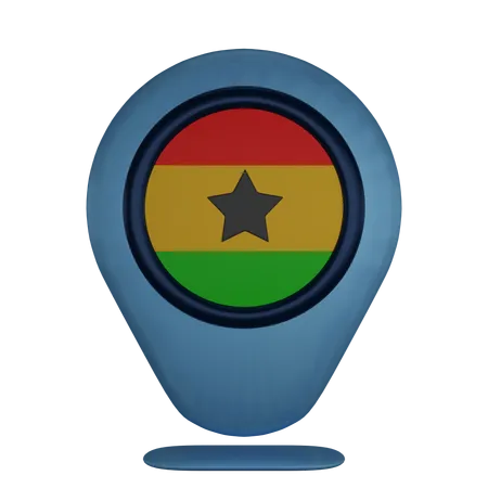 Ghana  3D Icon