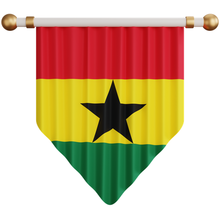 Ghana Flag  3D Icon