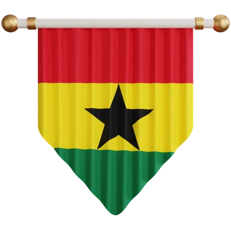 Ghana Flag  3D Icon