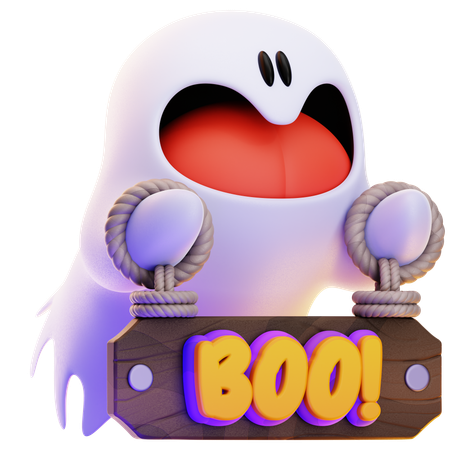 GHOST BOO!  3D Icon