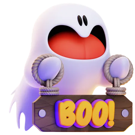 GHOST BOO!  3D Icon