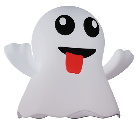 Ghost Emoji  3D Icon