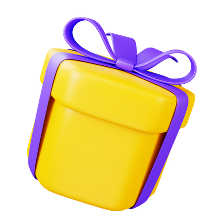 Gift Box Hexagon  3D Icon