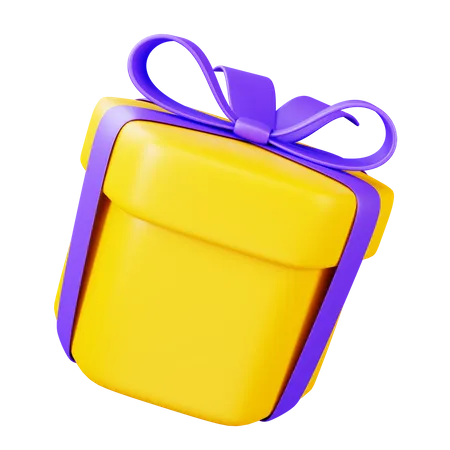 Gift Box Hexagon  3D Icon