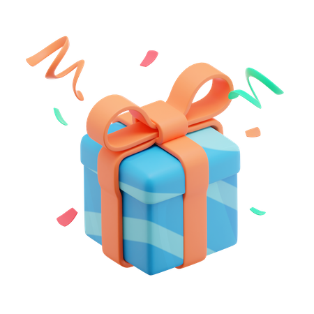 Gift Box Presents Decoration  3D Icon