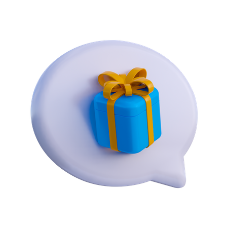 Gift Notification  3D Illustration