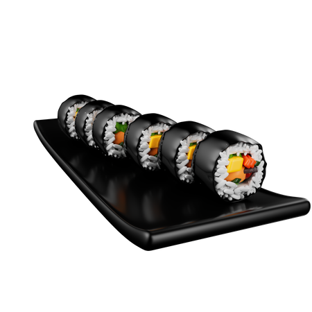 Gimbap  3D Icon