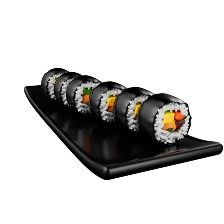 Gimbap  3D Icon