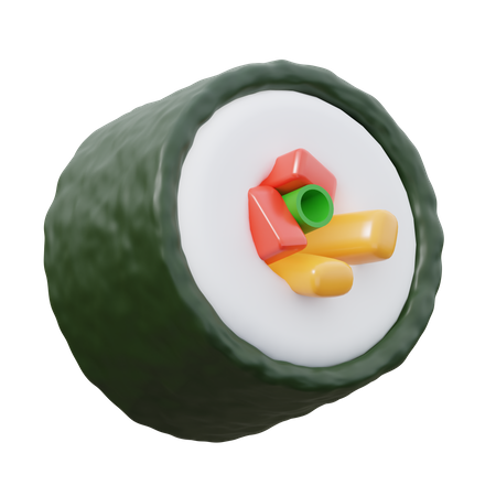 Gimbap  3D Icon