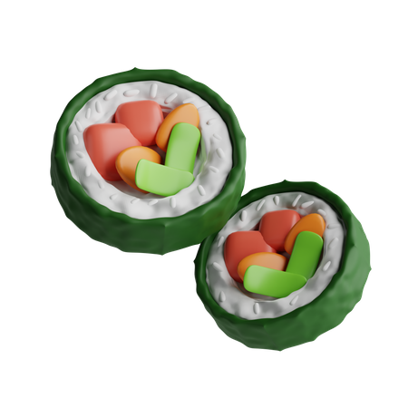 Gimbap  3D Icon