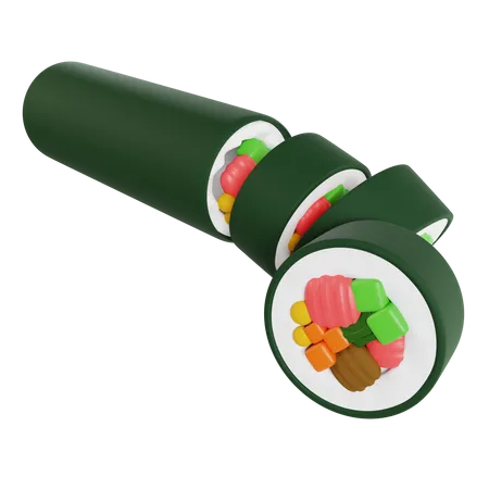 Gimbap  3D Icon