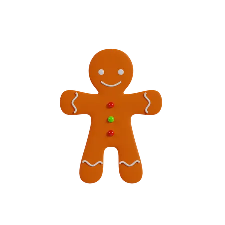 Gingerbread Man  3D Icon