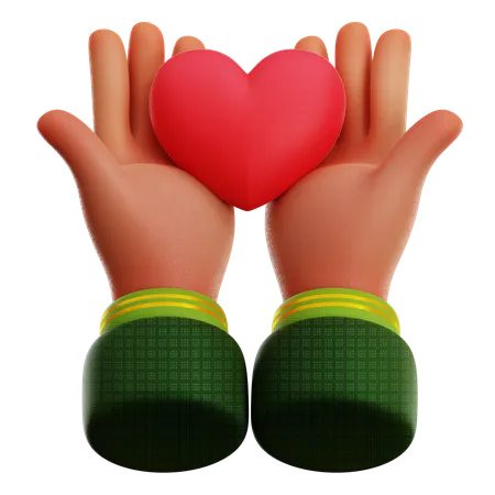 GIVE LOVE  3D Icon