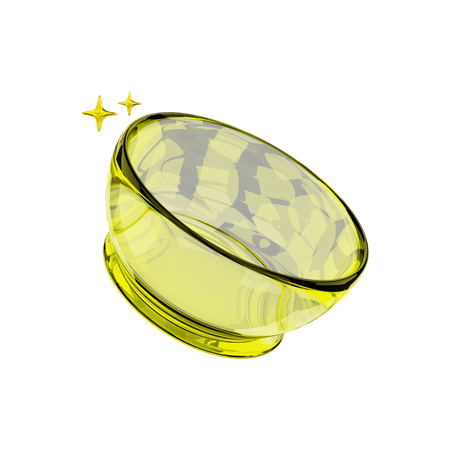 Glass Bowl  3D Illustration