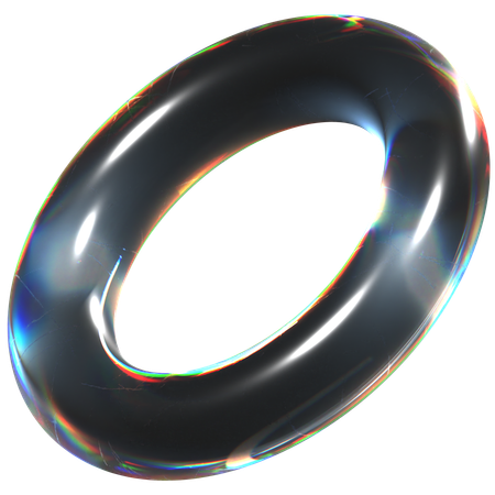 Glass Ring  3D Icon