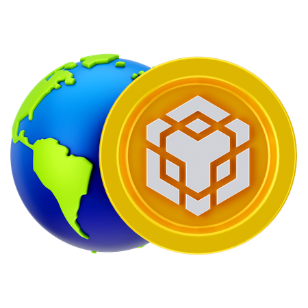 Global Binance  3D Icon