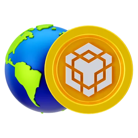 Global Binance  3D Icon