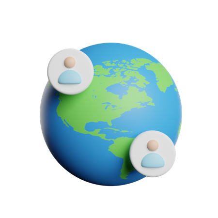 Global Communication  3D Icon