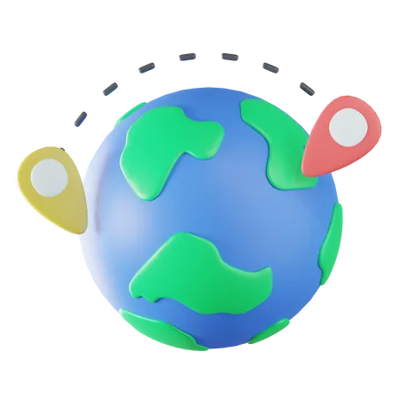 Global Communication  3D Icon