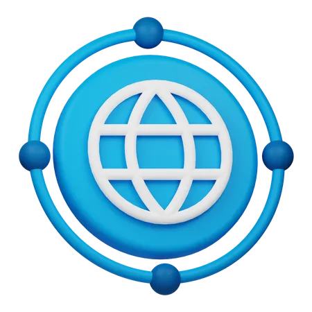 Global Connection  3D Icon